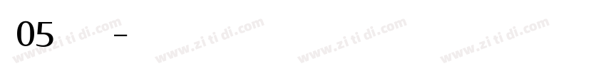 W05 Light字体转换